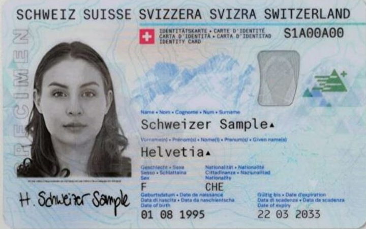 Antrag Schweizer ID-Karte